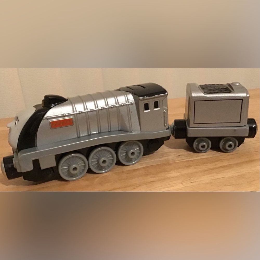 Thomas gray train engine and coal carriage